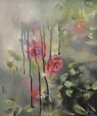 Hafsa Shaikh, 38 x 48 inch, Oil on Canvas, Floral Painting, AC-HFS-046